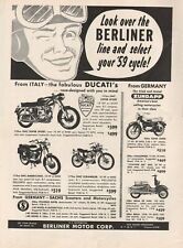 1959 Berliner Motorcycle Line - Vintage Ad picture