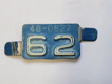 1962 MONTANA vintage License Plate METAL Registration Date TAB Tag 62 MT #1 picture