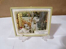 Dick Mikuls Ideal Pharmacy 1973 Calendar & Thermometer Dogs Framed Red Oak Iowa picture
