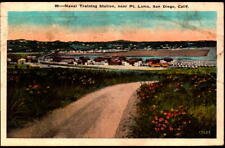 1928 Naval Training Station, Point Loma, San Diego, California CA Postcard A1 picture