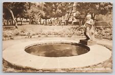 RPPC Peeing Boy Risque Fountain Sculpture Mexico Morelos Cuernavaca Postcard picture