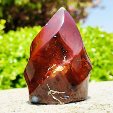 160g Natural red agate torch polished quartz crystal specimen healing picture