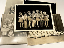 5 VINTAGE PHOTO CHILD STARS RAINBOW STUDIOS SHIRLEY TEMPLE (?) HALLOWEEN picture