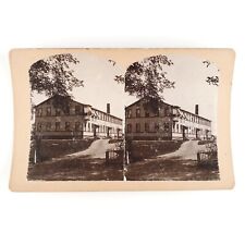 Plymouth Connecticut Meeting Hall Stereoview c1902 Antique Building Photo A1880 picture