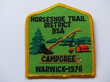 1978 Horseshoe Trail District Camporee Warwick Rhode Island Boy Scout BSA Patch picture