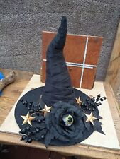 Halloween Very Large And Very Nice Witch Hat 15 inches wide and 16 inches tall  picture