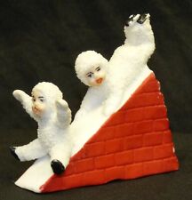 Antique Snow Baby Children Sliding Snow Germany Miniature Bisque Hertwig Kister picture