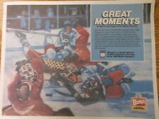Vintage 1987 WENDY'S 1988 Winter Olympics Paper Placemat picture