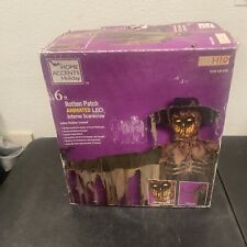 Home Accents 6’ Animated LED Inferno Scarecrow ROTTEN PATCH H10 picture
