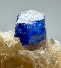 Amazing Fluorescent Bi Color Sapphire Crystals On Matrix @AFG. 125 Gram picture