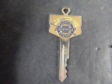 c.1959 CHEVROLET SUPER SERVICE Gold IGNITION KEY from MOTT Chevrolet St.Jay, VT picture