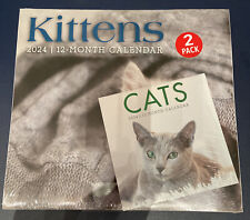 2-pack 2024 Cats & Kittens Calendar 12 Month Wall Calendars 2024 2-pack Jot picture