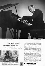 Steinway Piano Print Ad Instrument Advertising Alexander Brailowsky Vintage 1952 picture
