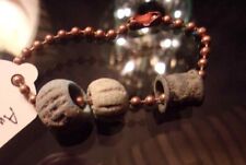 Three Ancient Beads Authentic Original Patina Bronze Rare picture