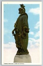 Vintage Postcard Armed Liberty Freedom Dome of Capitol Bronze Statue Postcard 69 picture