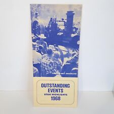 Vintage 1968 Utah Outstanding Events & Highlights Vacation Travel Brochure Guide picture