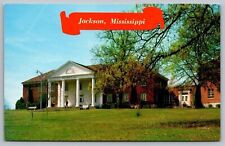 Jackson Mississippi Millsaps College Campus Whitworth Hall Chrome Postcard picture