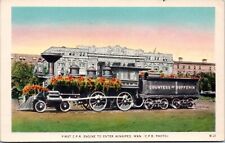 Countess of Dufferin - 1st CPR Engine to enter Winnipeg Canada - W/b Postcard picture