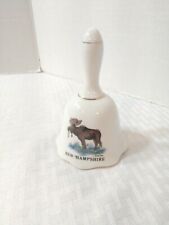 Vintage Porcelain Bell New Hampshire Moose GMS 1990 4