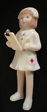 Lenox NIB Vintage-looking Female Nurse Porcelain Figurine~Standing w/Clipboard picture