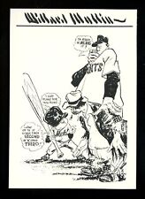 Baseball postcard Artist Signed Willard Mullin New York Mets picture