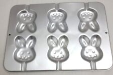 Wilton Treat Pop Pan Easter Bunny Cookie Baking Mold 2105-8106 Aluminum picture
