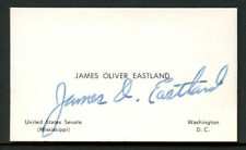 James Oliver Eastland (d. 1986) signed autograph U.S. Senator Business BC575 picture