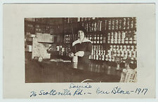 RARE Real Photo - Rochester NY 76 Scottsville Rd Store Interior Unique RPPC 1917 picture