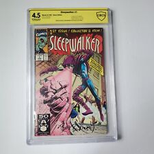 SLEEPWALKER #1 CBCS 4.5 OFF WHITE/WHITE PAGES 1ST APPEARANCE 1991 Sketch & Sign. picture