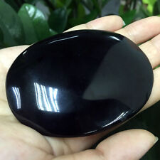 Black Obsidian Palmstone Crystal  Large Stunning AA Grade Gemstone Scrying picture