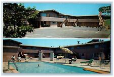c1950's Rohr Manor Motel & Restaurant Multiview Chula Vista California Postcard picture