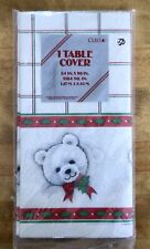 VTG CLEO /GIBSON Paper Table Cover, 54” by 96”, Cute Christmas Polar  Bear, NIP picture