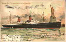 New York City Ship Steamship Compagnie G�n�rale Transatlantique c1905 Postcard picture