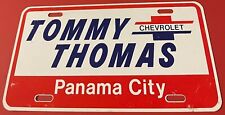 Tommy Thomas Chevrolet Dealership Booster License Plate Panama City Florida picture