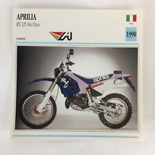 Aprilia RX 125 Six Days - 1990 Spec Sheet Info Card  picture