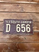 1953 South Dakota Dealer License Plate picture