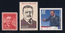 PRESIDENT THEODORE TEDDY ROOSEVELT - SET OF 3 U.S. STAMPS - MINT CONDITION picture