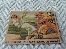 RARE  1936   GUM  INC.   CHENG  FAMOUS PIRATE  #  47     GOOD /  VERY  GOOD   picture