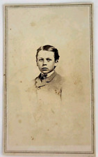 Antique Civil War Era Victorian Boy Child Harter's Photo Auburn New York CDV picture