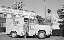Adohr Milk Farms Delivery Truck Los Angeles California CA - 8x10 PRINT picture
