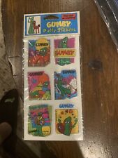 GUMBY PUFFY SIX STICKERS 1988 Prema New Sealed picture