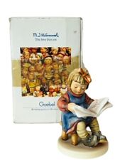 Berta Hummel Goebel figurine vtg nib box W Germany Whats New Hum 418 newspaper picture