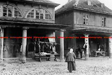 F004751 Latvia. Jelgava. Colonnades in a commercial street. 1916 picture