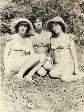 1960s Three Graceful Models Bikini Girls Young Pretty Woman VTG ORG PHOTO picture