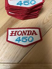 Vintage 1970-80 HONDA 450 Embroidered Motorcycle Patch 3.5”  picture