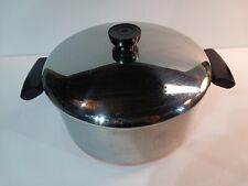 Vintage Revere Ware Copper Clad Stainless Steel 4.5 Quart Stock Pot picture