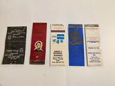 Lot Of 5 Vintage Matchbook Covers Insurance Co. Lot- Happy King Lincoln National picture