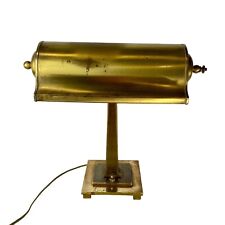 Antique Art Deco Solid Brass Piano Bankers Desk Lamp Adjustable  picture
