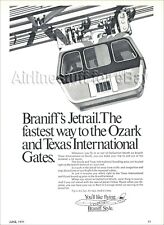 1971 BRANIFF INTL Love Field Jetrail PRINT AD airline airways advert Dallas TEX picture