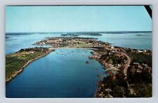 Bailey Island ME-Maine, Mackerel Cove, Antique, Vintage Souvenir Postcard picture